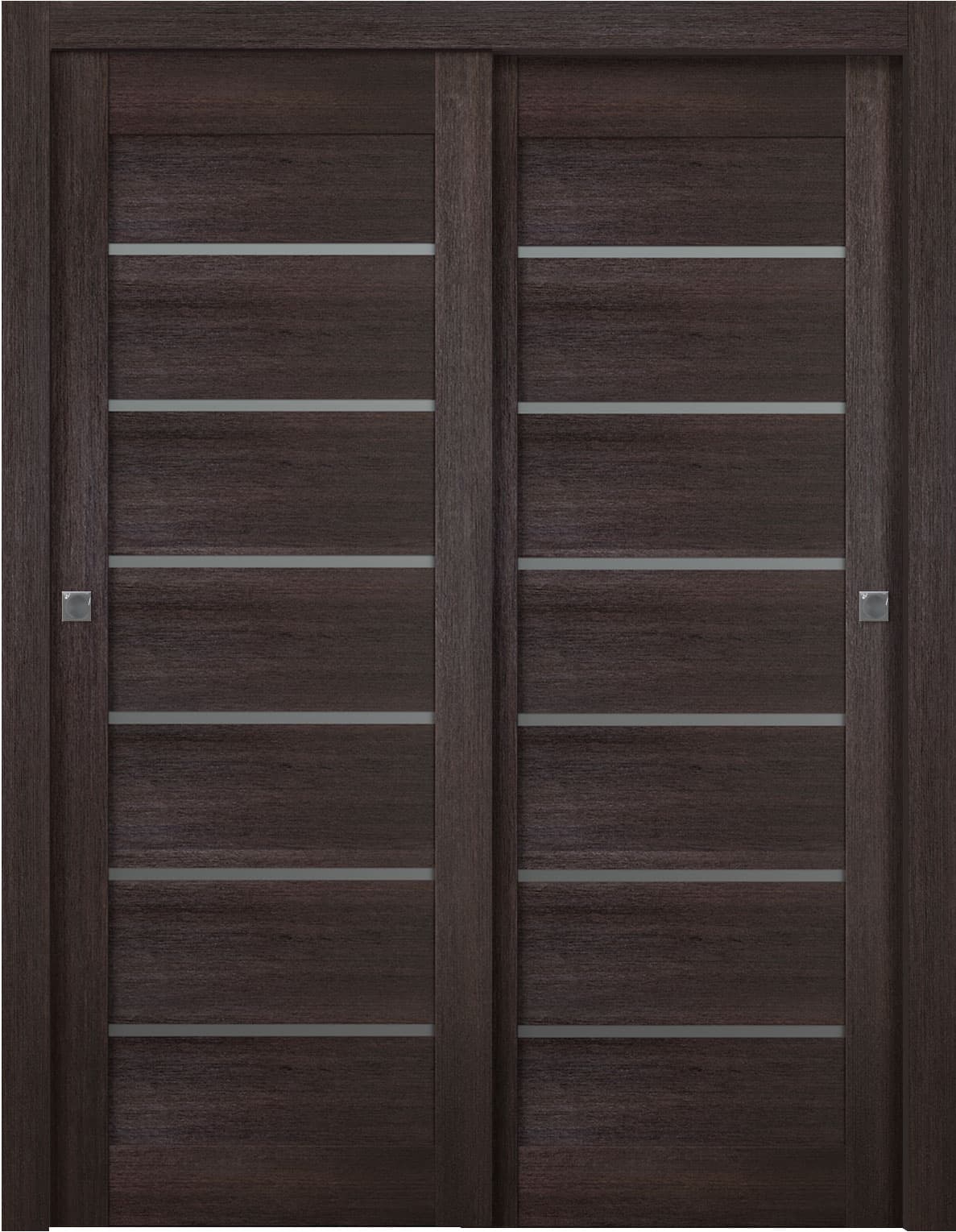 AVON 07-02 VETRO VERALINGA OAK BYPASS BELLDINNI MODERN INTERIOR DOOR - 1