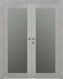 AVON 207 VETRO LIGHT URBAN DOUBLE BELLDINNI MODERN INTERIOR DOOR - 1