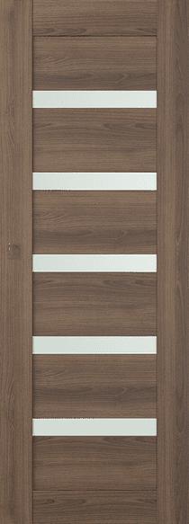 AVON 07-04 VETRO PECAN NUTWOOD MAGIC DOORS BELLDINNI MODERN INTERIOR DOOR - 1