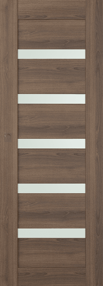 AVON 07-04 VETRO PECAN NUTWOOD MAGIC DOORS BELLDINNI MODERN INTERIOR DOOR - 1