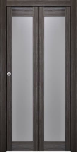 PALLADIO 207 VETRO GRAY OAK BI-FOLD BELLDINNI MODERN INTERIOR DOOR - 1