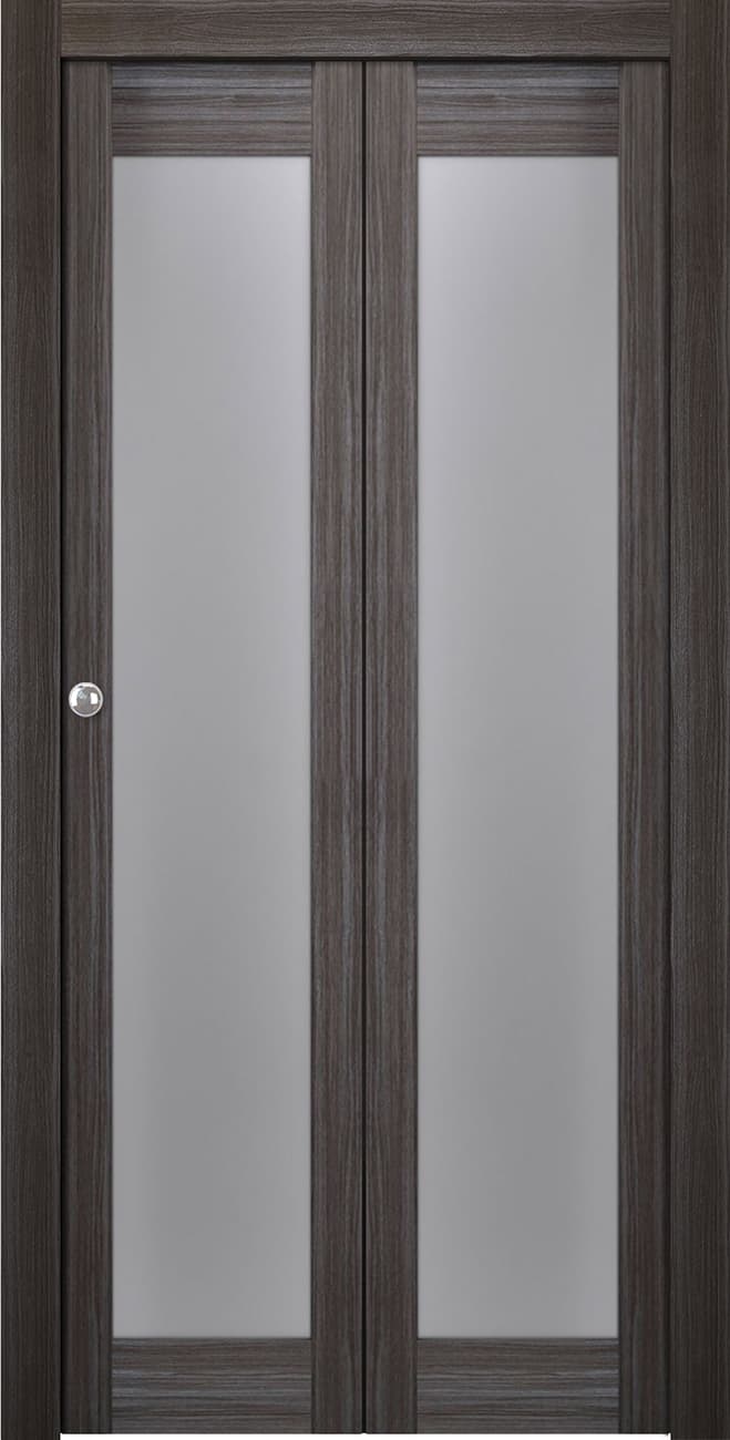 PALLADIO 207 VETRO GRAY OAK BI-FOLD BELLDINNI MODERN INTERIOR DOOR - 1