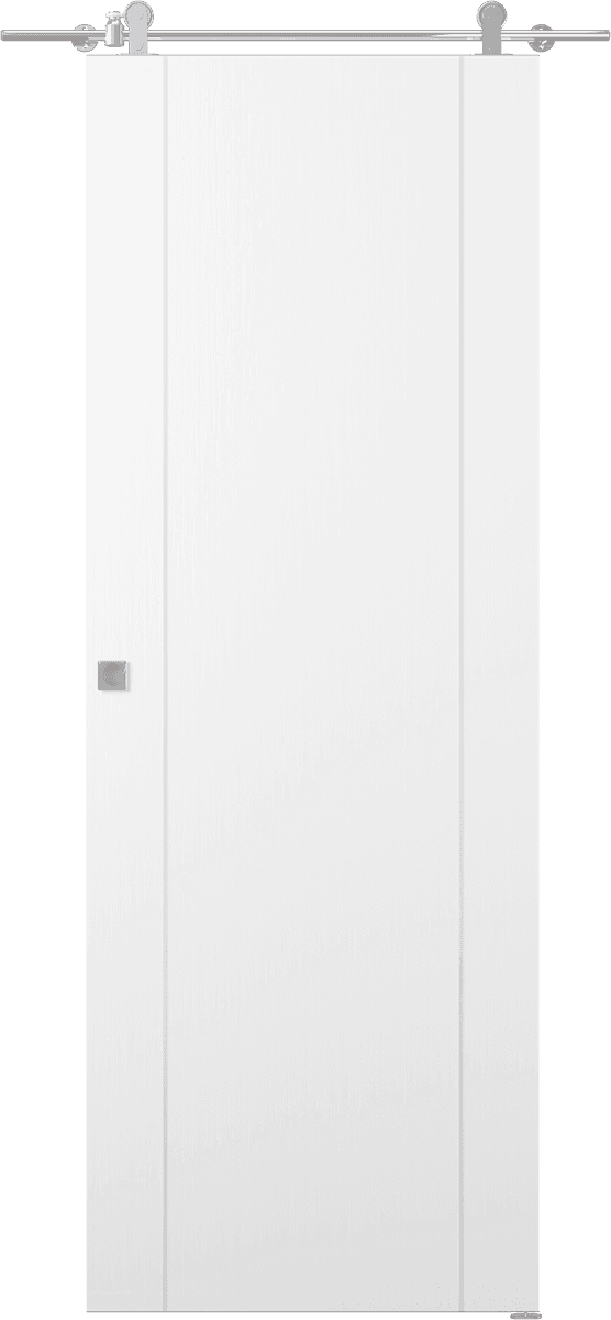 PALLADIO 2U BIANCO NOBLE DOUBLE BARN BELLDINNI MODERN INTERIOR DOOR - 1