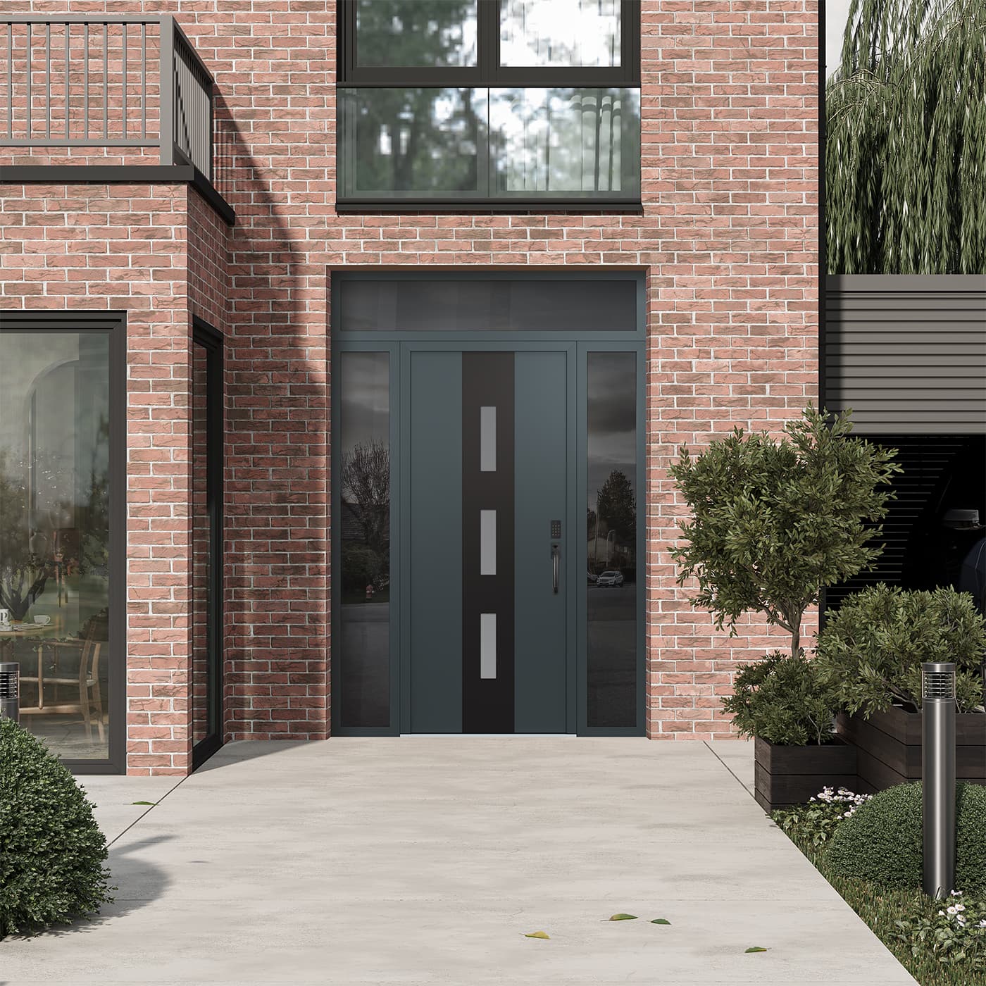 Modern Steel Front Door Diamond A7 - 5