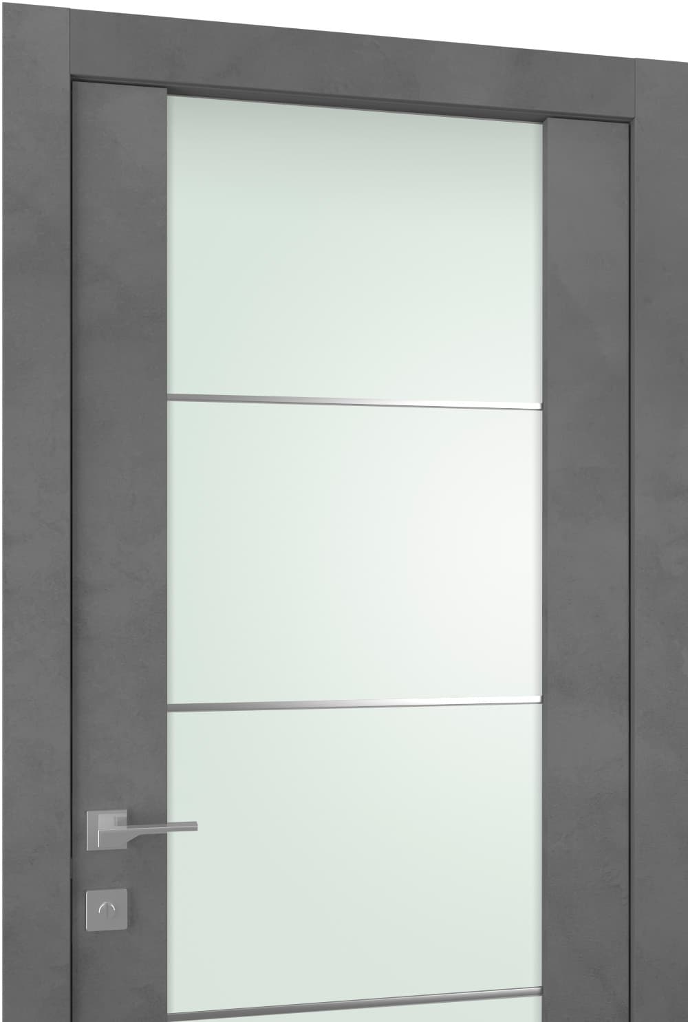 AVON 202 4H VETRO DARK URBAN SWING BELLDINNI MODERN INTERIOR DOOR - 3