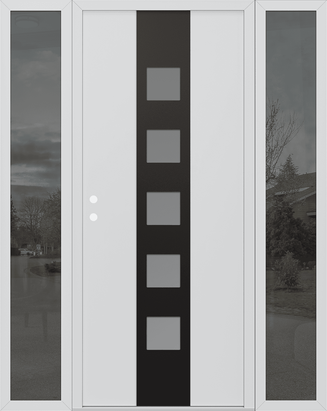 Modern Steel Front Door Diamond A13 - 3