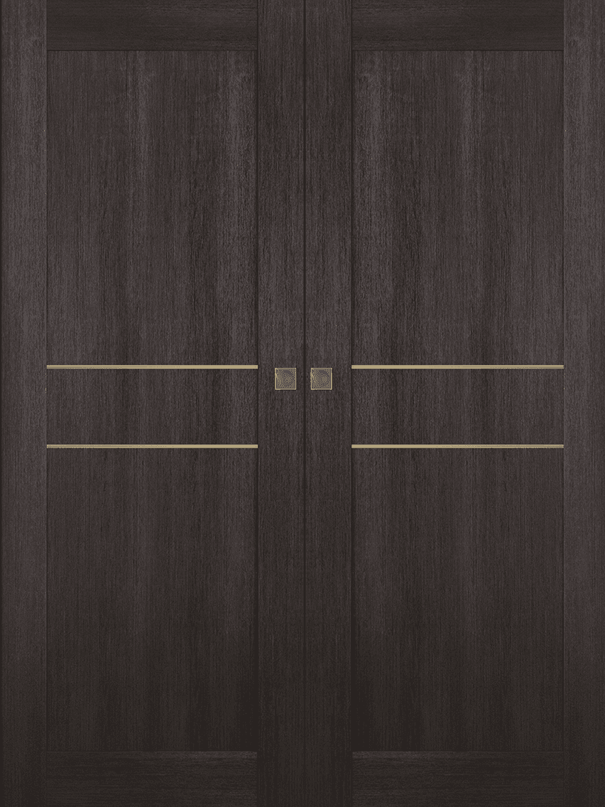 AVON 07 2HN GOLD VERALINGA OAK DOUBLE MAGIC BELLDINNI MODERN INTERIOR DOOR - 1