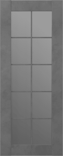 AVON 10 LITE VETRO DARK URBAN BARN BELLDINNI MODERN INTERIOR DOOR - 2