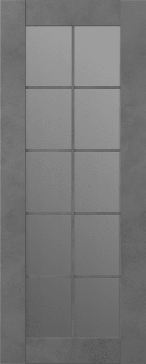 AVON 10 LITE VETRO DARK URBAN BARN BELLDINNI MODERN INTERIOR DOOR - 2