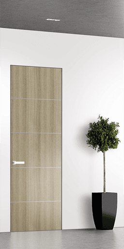 OPTIMA 4H SHAMBOR DOUBLE INVISIBLE METAL FRAME BELLDINNI MODERN INTERIOR DOOR - 1