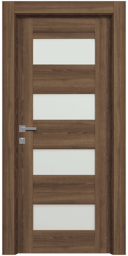 AVON 07-08 VETRO PECAN NUTWOOD SWING DOORS BELLDINNI MODERN INTERIOR DOOR - 1
