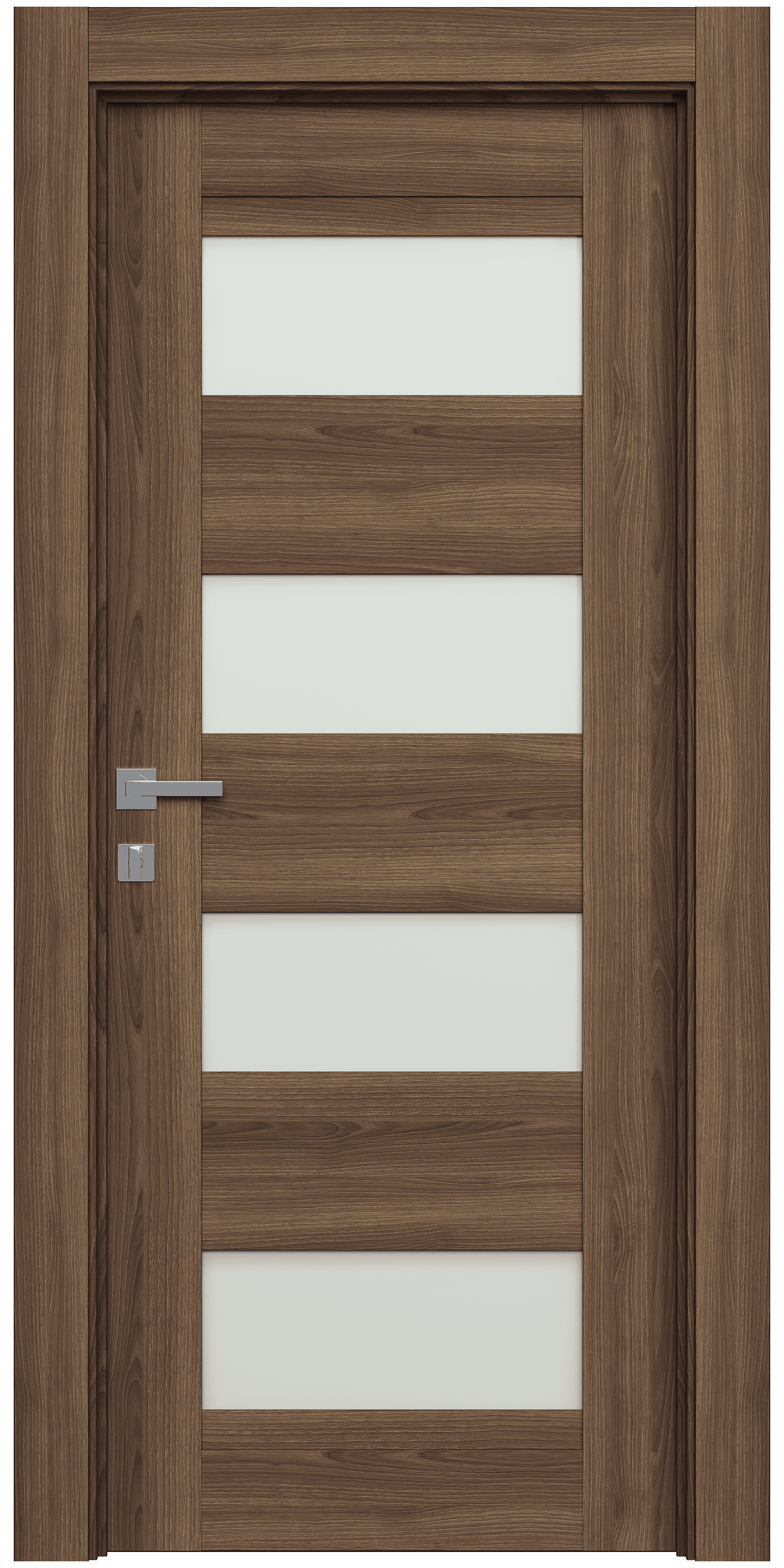 AVON 07-08 VETRO PECAN NUTWOOD SWING DOORS BELLDINNI MODERN INTERIOR DOOR