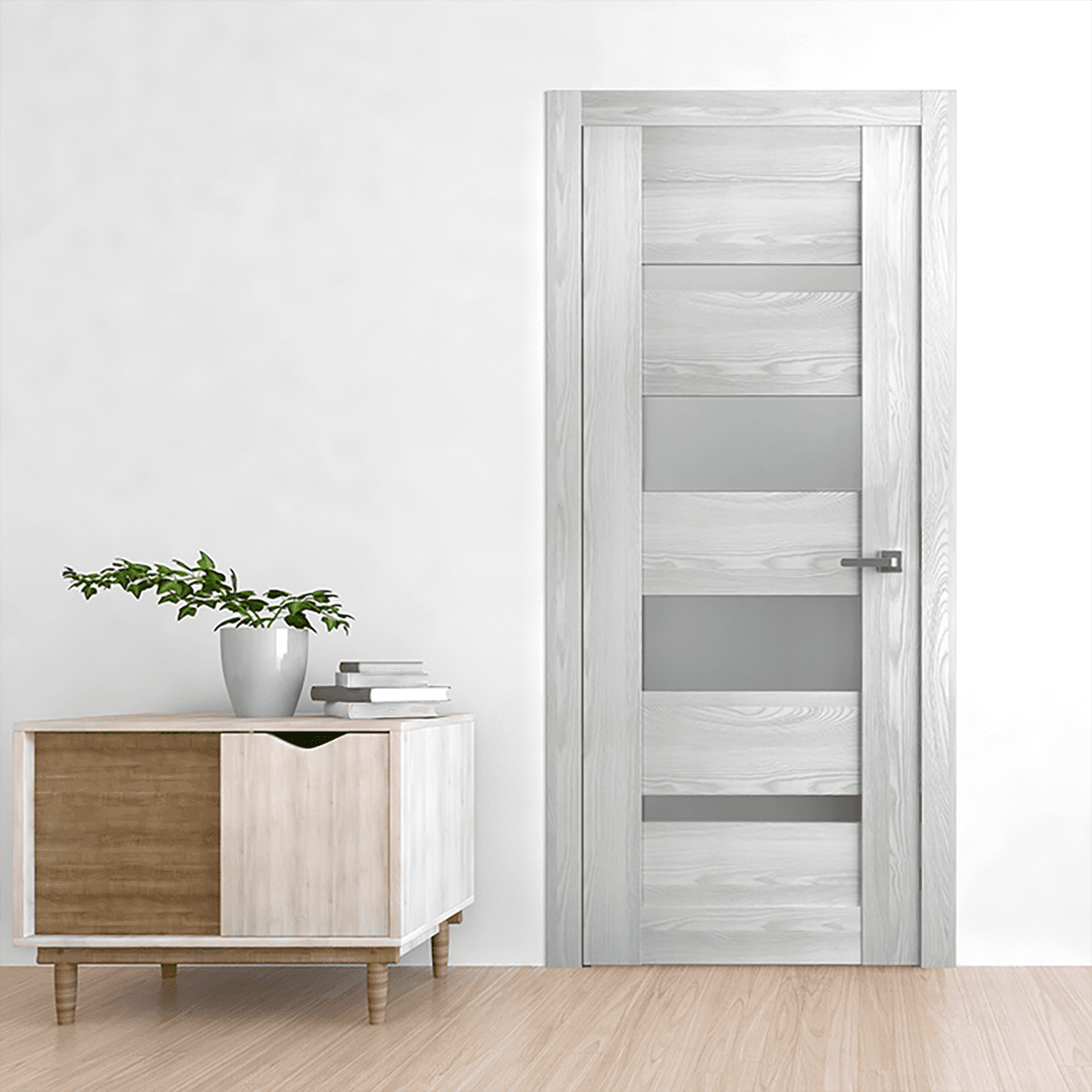 AVON 07-01 VETRO RIBEIRA ASH BI-FOLD BELLDINNI MODERN INTERIOR DOOR - 2