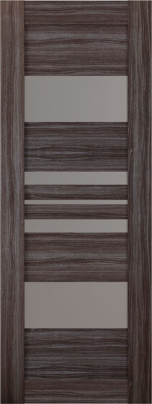 ROMI VETRO GRAY OAK SLAB BELLDINNI MODERN INTERIOR DOOR - 1