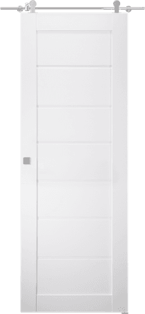 ALDA BIANCO NOBLE DOUBLE BARN BELLDINNI MODERN INTERIOR DOOR - 1