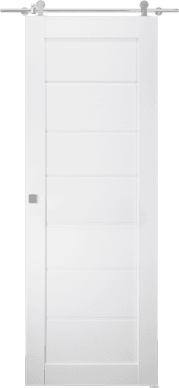 ALDA BIANCO NOBLE DOUBLE BARN BELLDINNI MODERN INTERIOR DOOR - 1