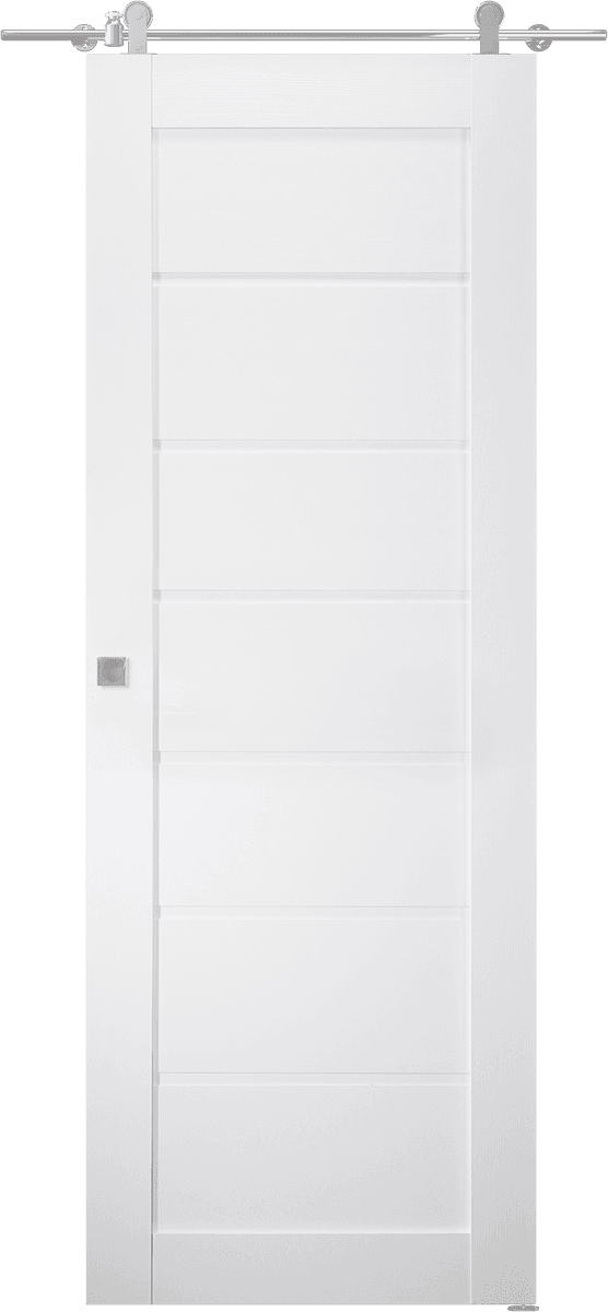 ALDA BIANCO NOBLE DOUBLE BARN BELLDINNI MODERN INTERIOR DOOR - 1
