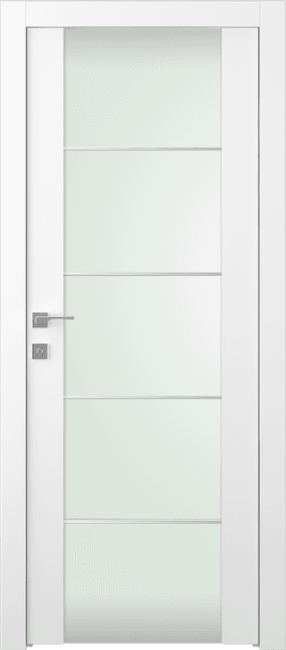 SMART PRO H3G 4H VETRO POLAR WHITE SWING BELLDINNI MODERN INTERIOR DOOR