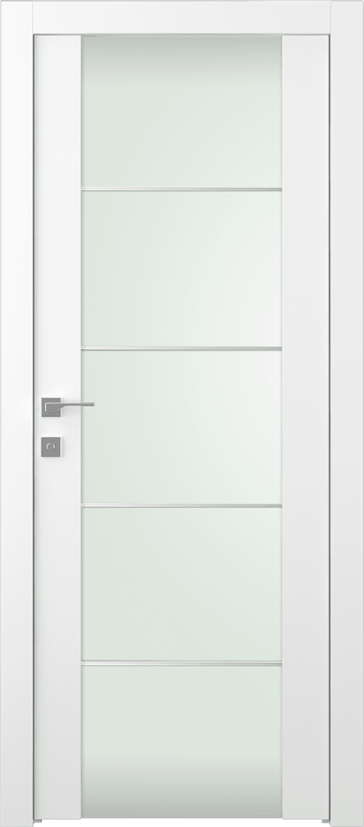 SMART PRO H3G 4H VETRO POLAR WHITE SWING BELLDINNI MODERN INTERIOR DOOR
