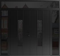 Double metal-aluminum modern exterior door Ronex 1477 - 6
