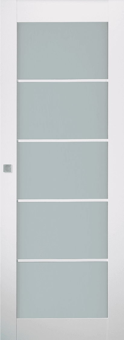 SMART PRO 5 LITE VETRO POLAR WHITE MAGIC BELLDINNI MODERN INTERIOR DOOR - 1