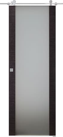 AVANTI 202 VETRO BLACK APRICOT BARN BELLDINNI MODERN INTERIOR DOOR - 1