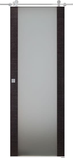 AVANTI 202 VETRO BLACK APRICOT BARN BELLDINNI MODERN INTERIOR DOOR - 1