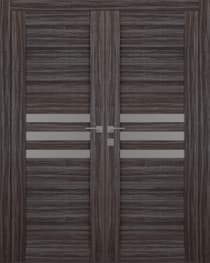 DOME VETRO GRAY OAK CLOSET BELLDINNI MODERN INTERIOR DOOR - 1