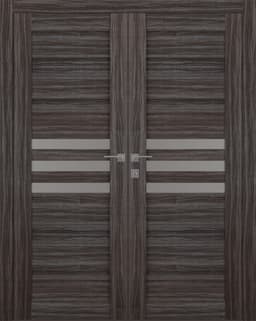 DOME VETRO GRAY OAK CLOSET BELLDINNI MODERN INTERIOR DOOR - 1