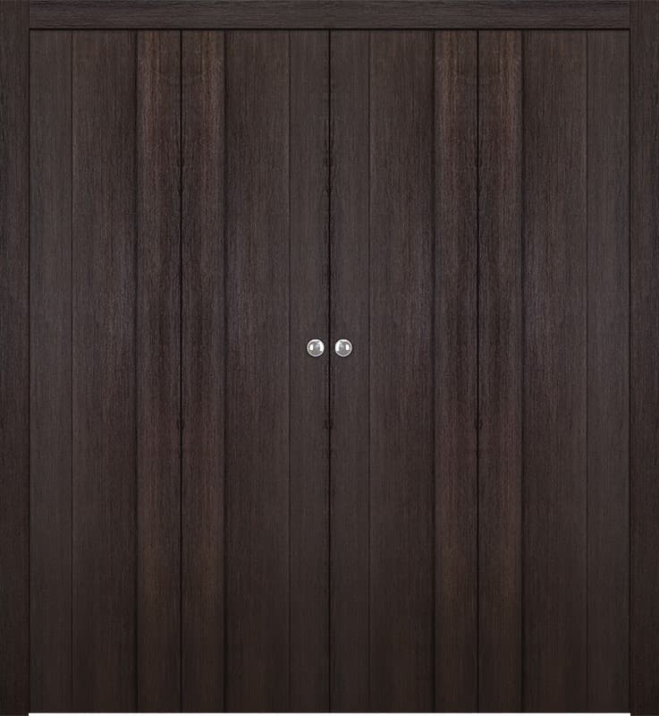 AVON 01 VERALINGA OAK DOUBLE BI-FOLD BELLDINNI MODERN INTERIOR DOOR - 1