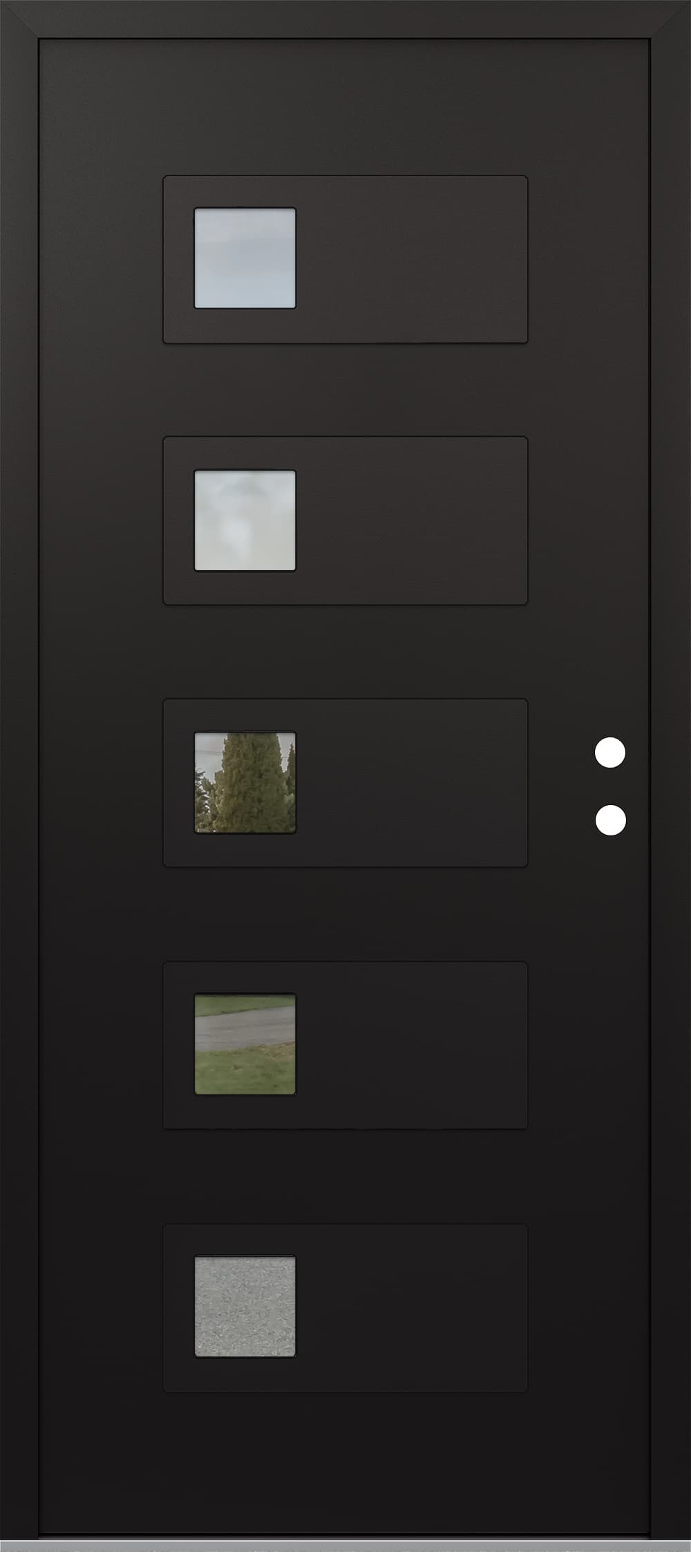 Modern Steel Front Door Diamond D2 - 1