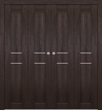 AVON 07 2HN VERALINGA OAK DOUBLE BI-FOLD BELLDINNI MODERN INTERIOR DOOR - 1