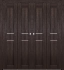 AVON 07 2HN VERALINGA OAK DOUBLE BI-FOLD BELLDINNI MODERN INTERIOR DOOR - 1