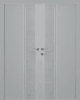 TWINWOOD 1 LIGHT GREY DOUBLE BELLDINNI MODERN INTERIOR DOOR - 1