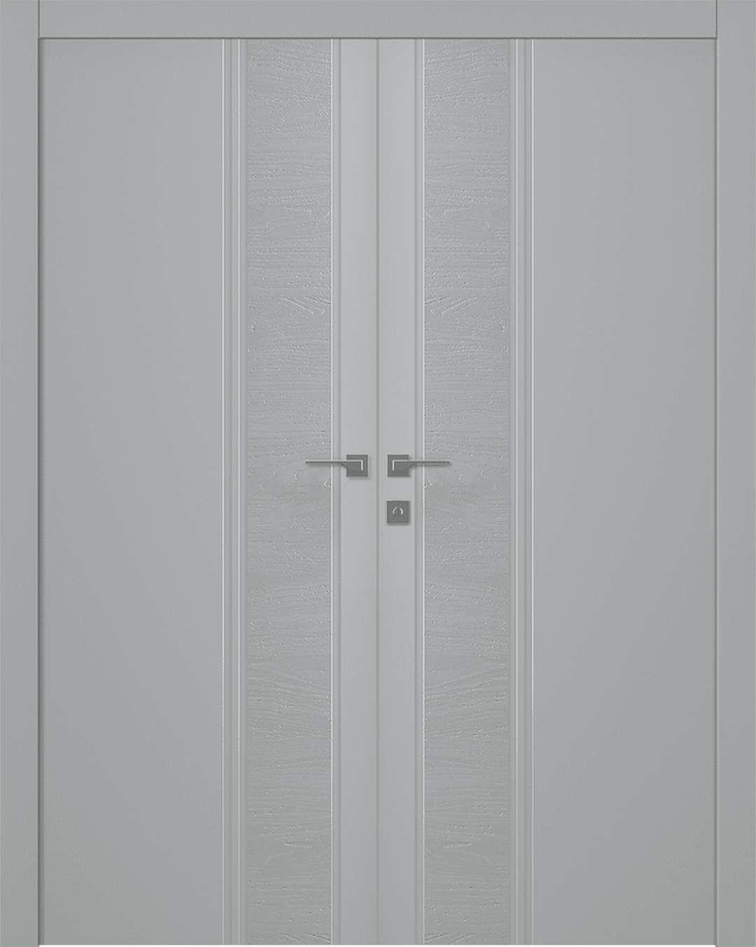 TWINWOOD 1 LIGHT GREY DOUBLE BELLDINNI MODERN INTERIOR DOOR - 1