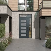 Modern Steel Front Door Diamond D6 - 9