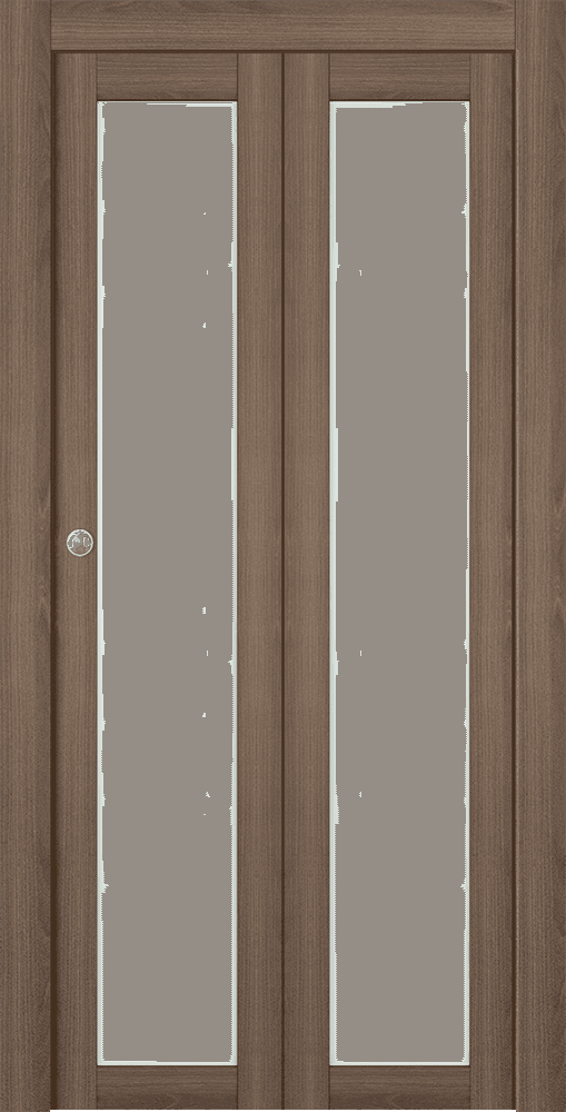 AVON 207 VETRO PECAN NUTWOOD BI-FOLD DOORS BELLDINNI MODERN INTERIOR DOOR - 1