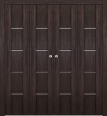 AVON 01 4H GOLD VERALINGA OAK DOUBLE BI-FOLD BELLDINNI MODERN INTERIOR DOOR - 1