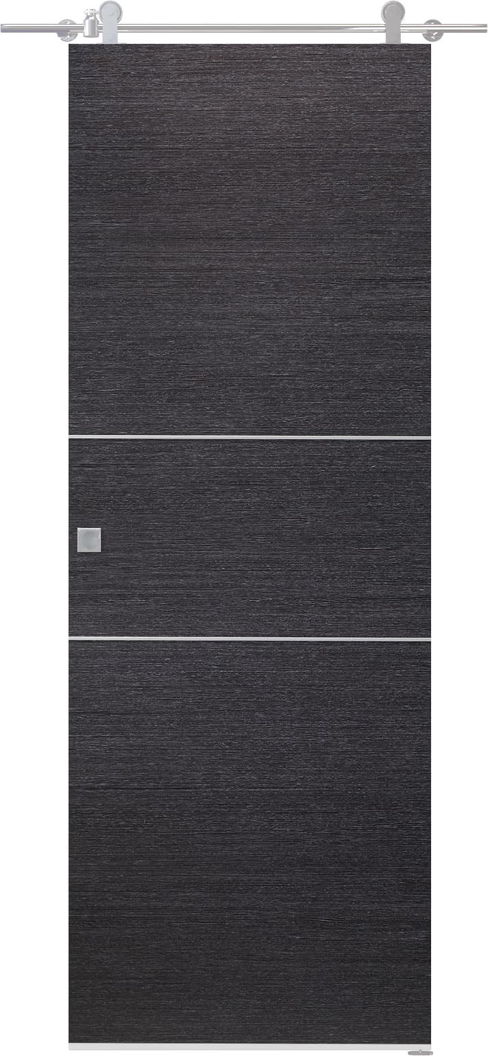 AVANTI 2H BLACK APRICOT BARN BELLDINNI MODERN INTERIOR DOOR - 1