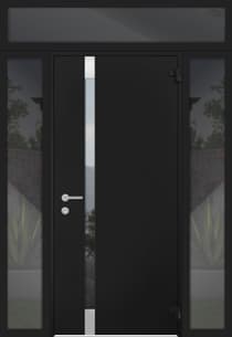 Single metal-aluminum modern exterior door Cynex 6777 A - 7