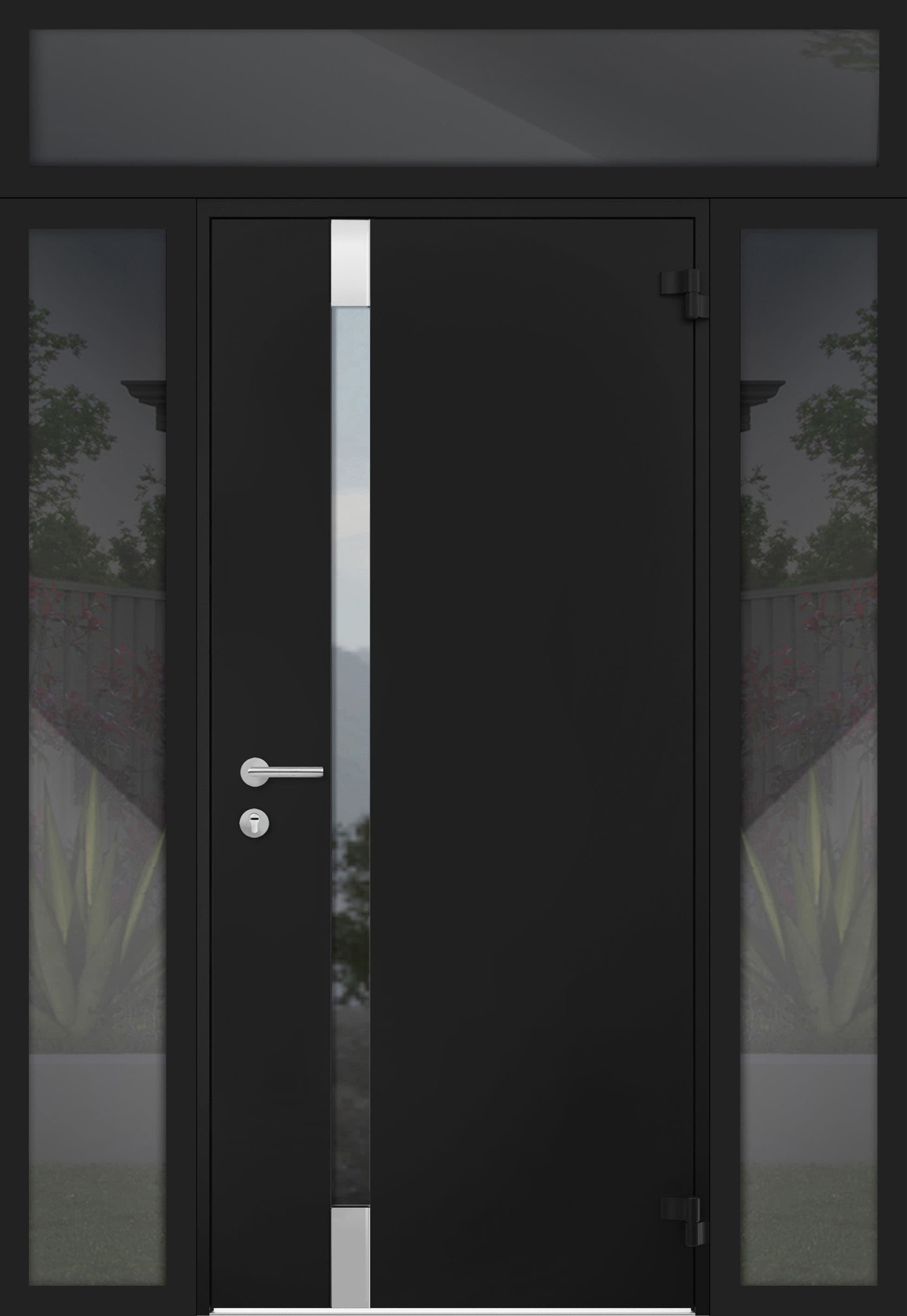 Single metal-aluminum modern exterior door Cynex 6777 A - 7