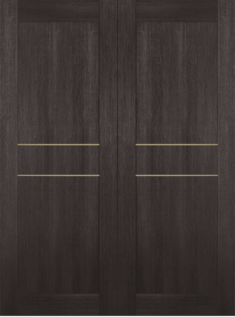 AVON 07 2HN GOLD VERALINGA OAK DOUBLE BARN BELLDINNI MODERN INTERIOR DOOR - 2