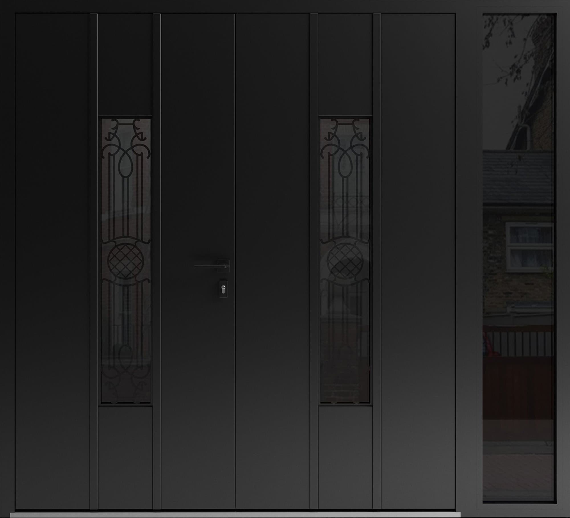 Double metal-aluminum modern exterior door Ronex 1477 - 2