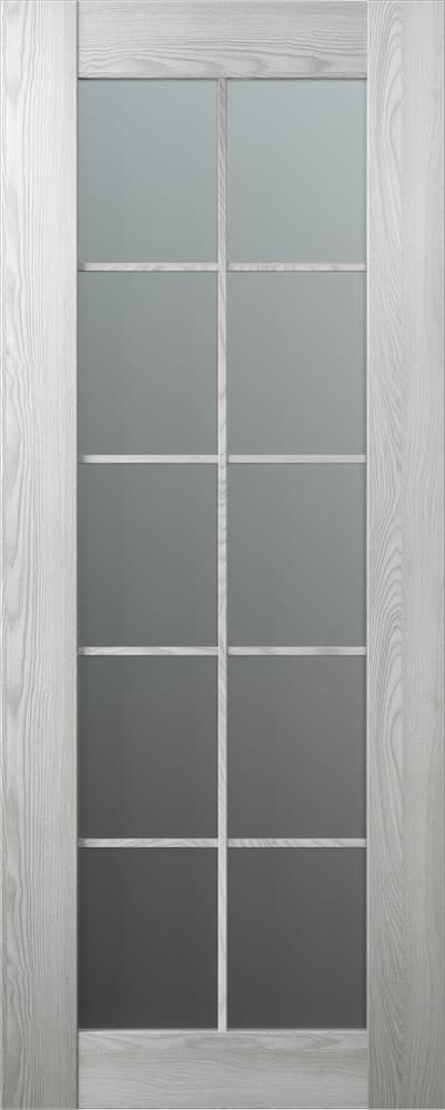 AVON 10 LITE VETRO RIBEIRA ASH SLAB BELLDINNI MODERN INTERIOR DOOR - 1