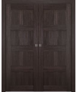 AVON 07 3R VERALINGA OAK DOUBLE POCKET BELLDINNI MODERN INTERIOR DOOR - 1