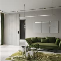 OPTIMA RIBEIRA ASH DOUBLE MAGIC BELLDINNI MODERN INTERIOR DOOR - 2