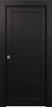 ERMI BLACK MATTE POCKET BELLDINNI MODERN INTERIOR DOOR - 1