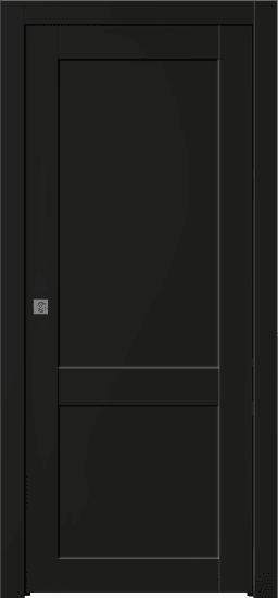 SHAKER 2 PANEL BLACK MATTE POCKET BELLDINNI MODERN INTERIOR DOOR - 1