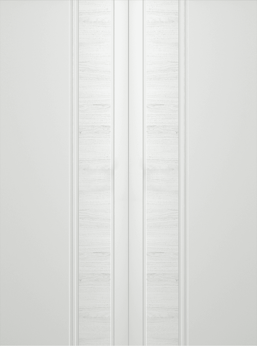 TWINWOOD 1 POLAR WHITE DOUBLE BARN BELLDINNI MODERN INTERIOR DOOR - 2