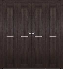 AVON 07 1H GOLD VERALINGA OAK DOUBLE BI-FOLD BELLDINNI MODERN INTERIOR DOOR - 1